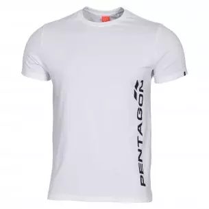 T-shirt AGERON - VERTICAL - Biały