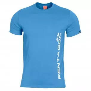 T-shirt AGERON - VERTICAL - Pacyfic Blue