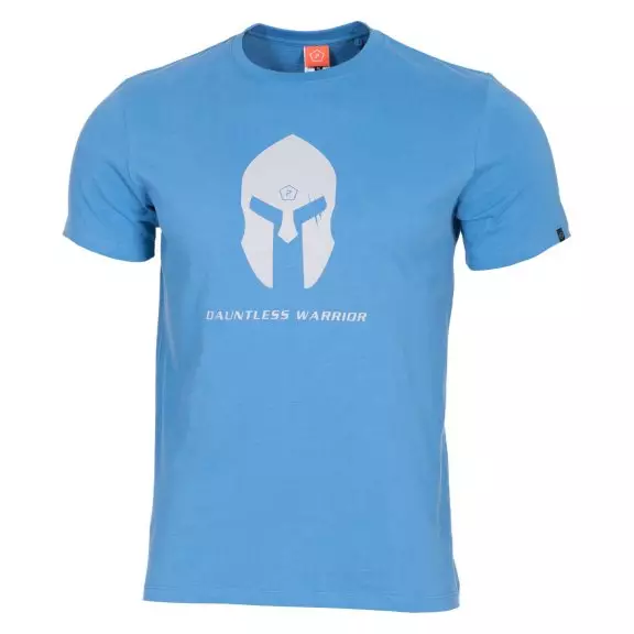 AGERON T-shirts - Spartan Helmet - Pacific Blue