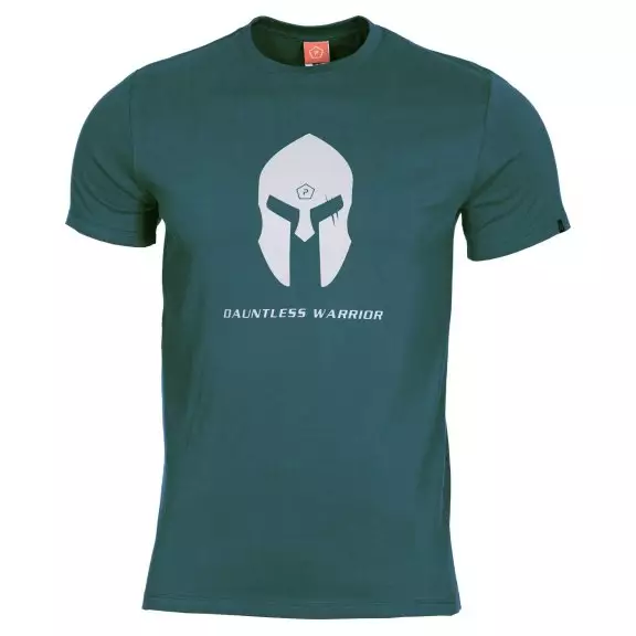 Pentagon T-shirt AGERON - Spartan Helmet - Petrol Blue