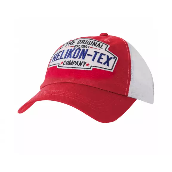 Helikon-Tex® Czapka Trucker Logo Cap - Cotton Twill - Czerwona