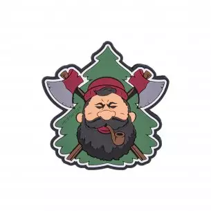 "Beardman BUSHCRAFT" Patch - PVC - Olive Green