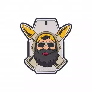 "Beardman RANGE" Patch - PVC - Gray