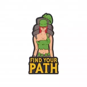 "Find Your Path" Patch - PVC - Olivgrün