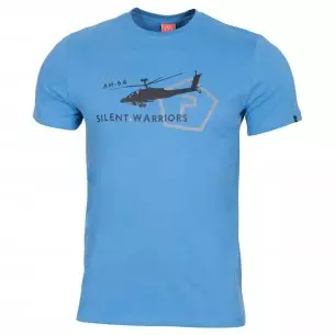 T-shirt AGERON - Helicopter - Pacific Blue