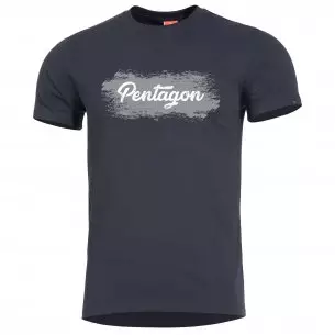 T-shirt AGERON - Grunge  - Czarny
