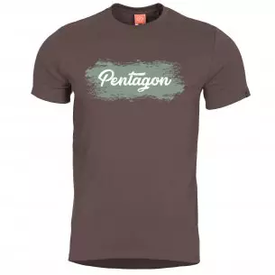 T-shirt AGERON - Grunge  - Terra Brown