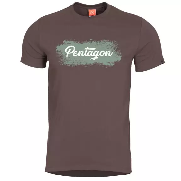 Pentagon T-shirt AGERON - Grunge  - Terra Brown