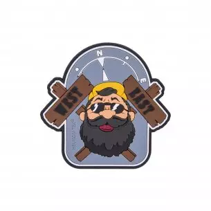 Emblem "Beardman OUTBACK" - PVC - Grey