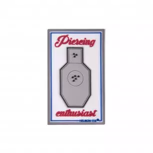 "Pierceing Enthusiast" Patch - PVC - White