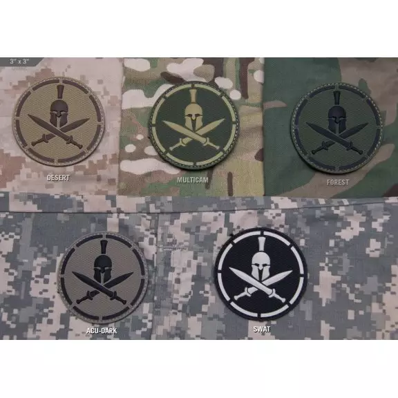 MilSpec Monkey Spartan Helmet PVC tactical Velcro patch