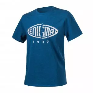 T-Shirt (Enigma) - Cotton - Melange Blue