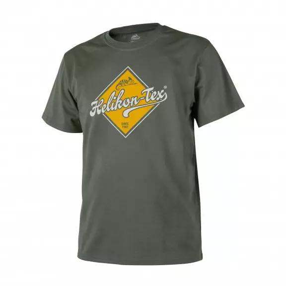 Helikon-Tex® T-Shirt (Helikon-Tex Road Sign) - Cotton - Olive Green