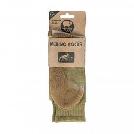 Merino Socks - Olive Green/Coyote