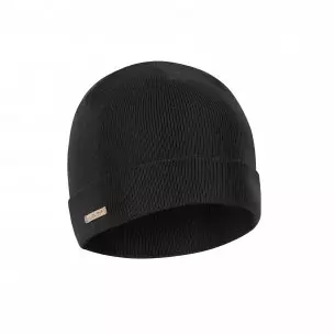 Winter Merino Beanie Cap  - Schwarz