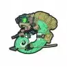 Emblemat Chameleon Operator - Olive Green