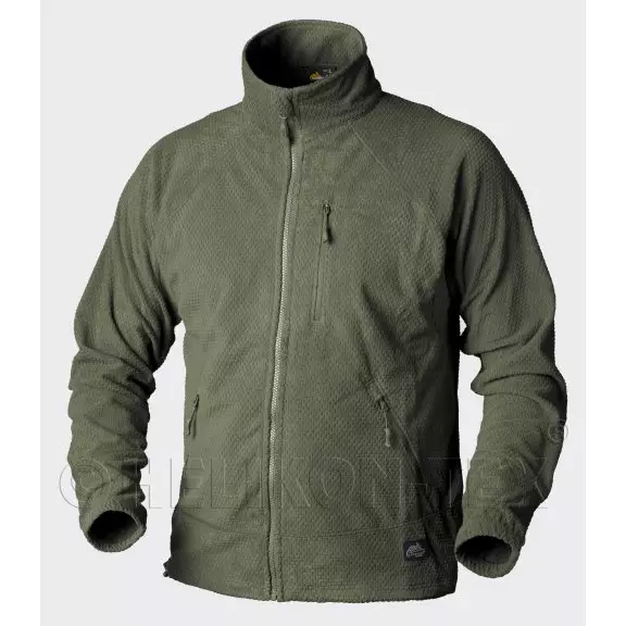 Helikon-Tex® ALPHA Grid Fleece jacket -Camouflage / Colour: Olive Green