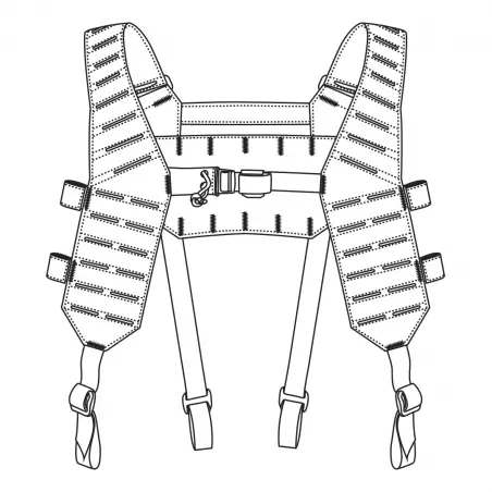 Direct Action® MOSQUITO® H-HARNESS - Urban Grey