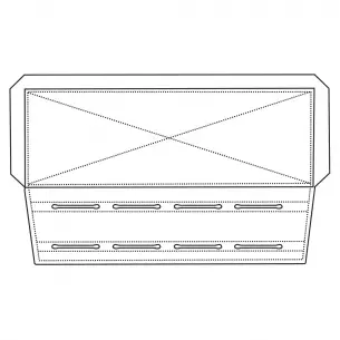 Direct Action® UNIVERSAL MOLLE PANELS® LARGE - Schwarz