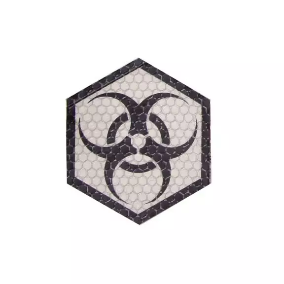 Combat-ID Naszywka z rzepem - Biohazard (BIO-BG) - Blue Grey