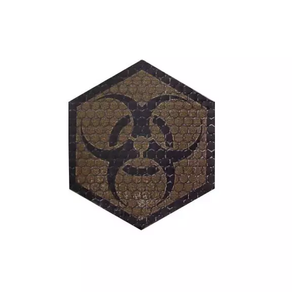 Combat-ID Velcro patch - Biohazard (BIO-CB) - Coyote Brown