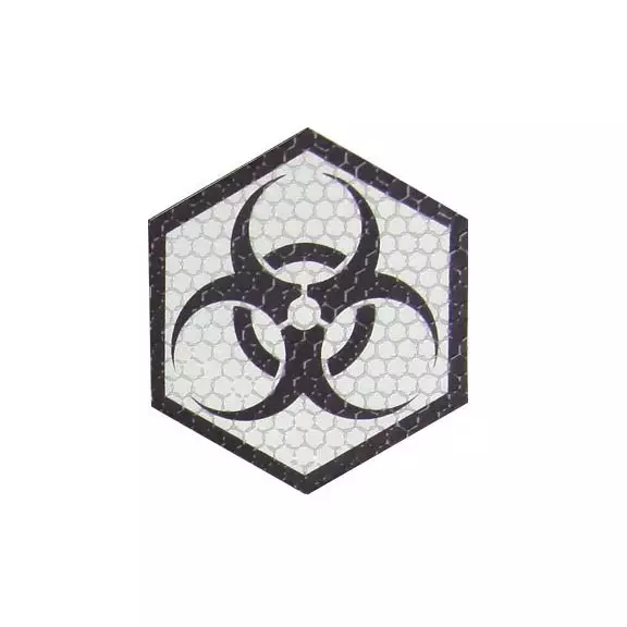 Combat-ID Naszywka z rzepem - Biohazard (BIO-GY) - Szara