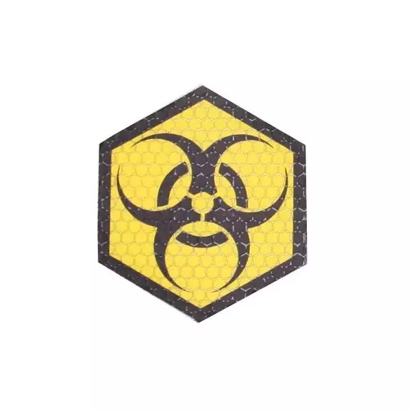 Combat-ID Naszywka z rzepem - Biohazard (BIO-YEL) - Żółta