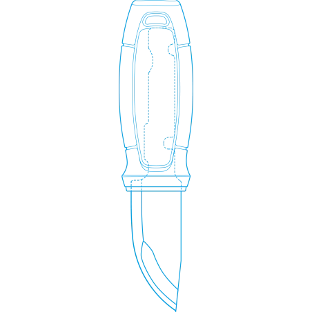 Knife Morakniv® Eldris Neck Knife Kit Blue
