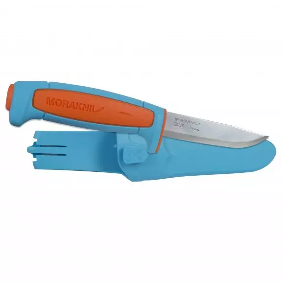 Morakniv® BASIC 511 Knife - Carbon Steel - Blue / Orange