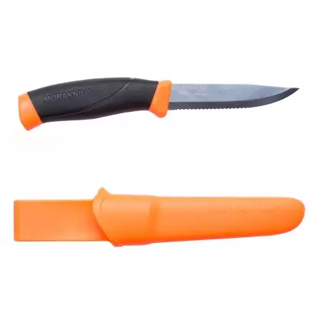Knife Morakniv® Companion Hi-Vis Orange Serrated