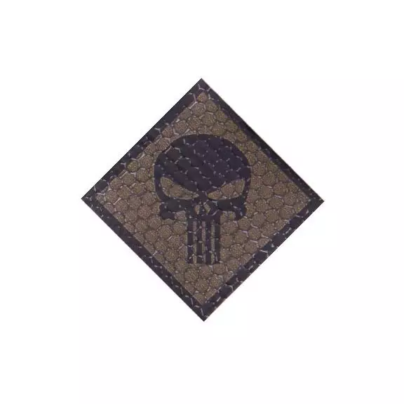 Combat-ID Naszywka z rzepem - Czaszka (H4-CB) - Coyote Brown