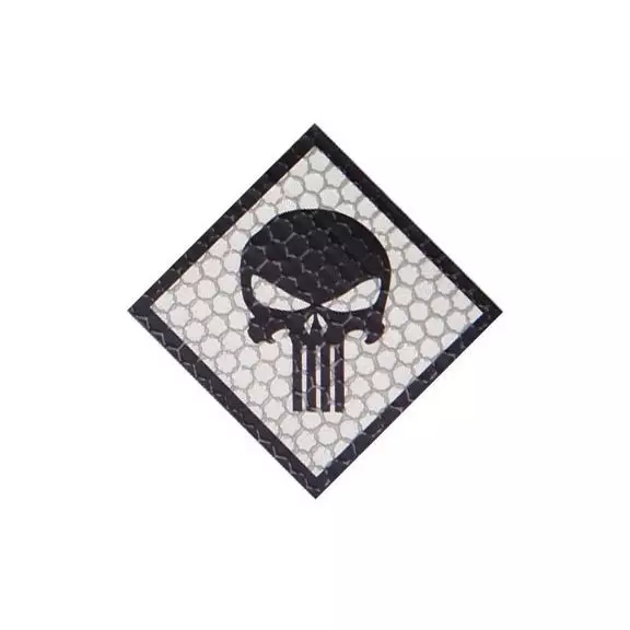 Combat-ID Velcro patch - Skull (H4-GY) - Grey