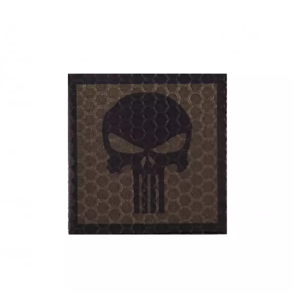 Combat-ID Velcro patch - Skull (H5-CB) - Coyote Brown