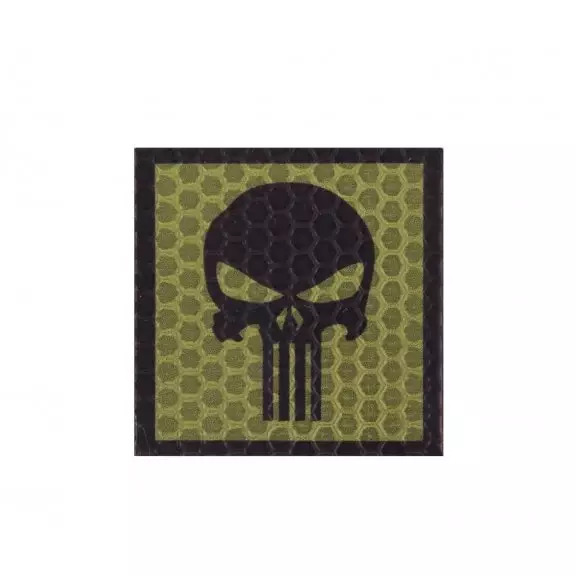 Combat-ID Velcro patch - Skull (H5-OD) - Olive Drab