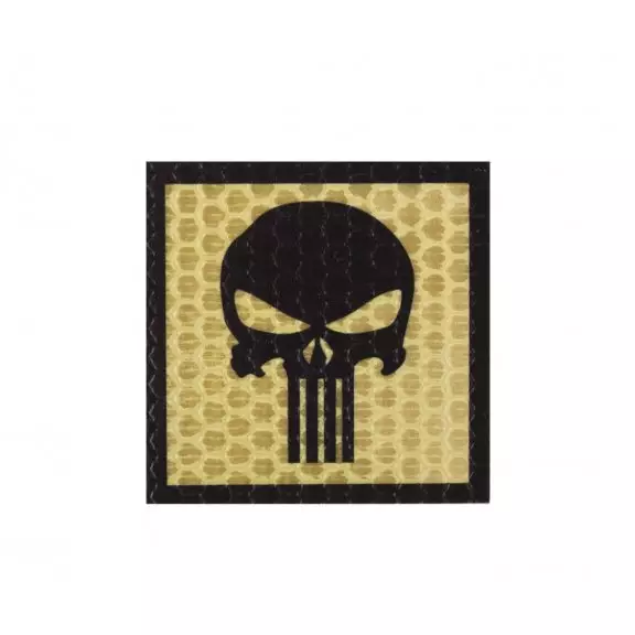 Combat-ID Velcro patch - Skull (H5-TAN) - Desert