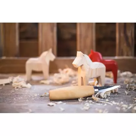 Set Morakniv® Woodcarving Kit (Carving Knife and Wooden Horse)