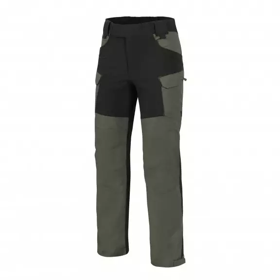 Helikon-Tex® Spodnie HYBRID OUTBACK PANTS® - DuraCanvas® - Taiga Green / Czarne