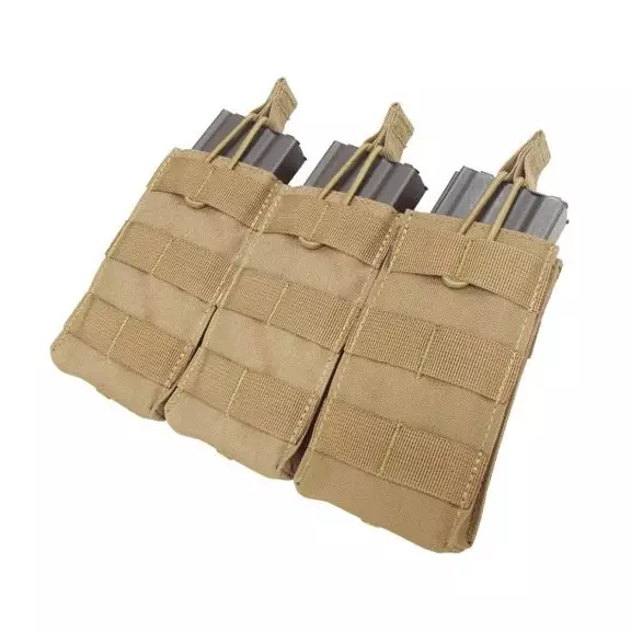 Condor® Dreifache M4 / M16 Magazintasche mit offenem Deckel - Tan