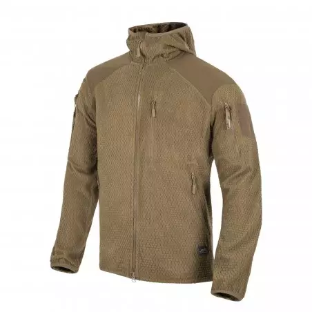 Helikon-Tex® Alpha Tactical Hoodie Jacket - Grid Fleece - Coyote