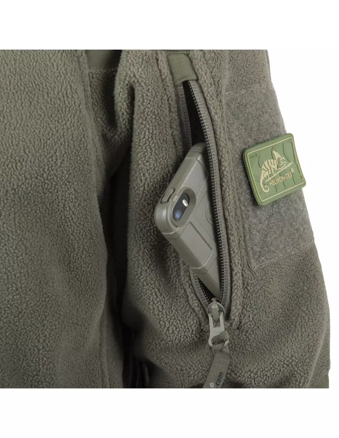 Helikon Stratus Mens Fleece Jacket Work Army Combat Travel Outdoor Olive Green 