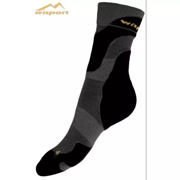 Wisport® Summer Trekking Socken - CoolMax - Schwarz