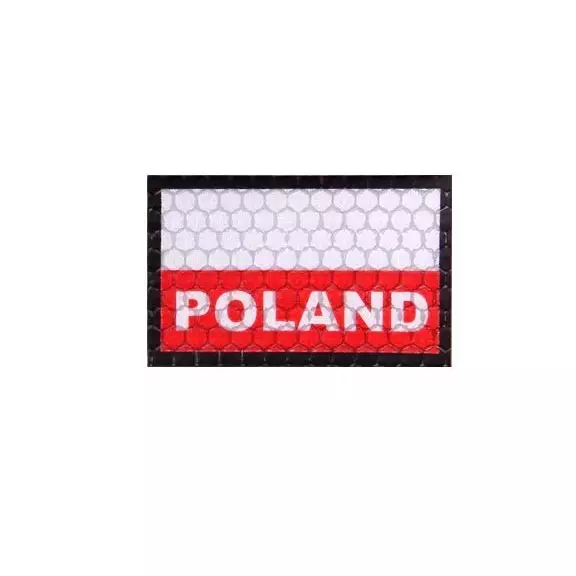 Combat-ID Naszywka z rzepem - Flaga Polska Mała (C3-FC) - Biało / Czerwona