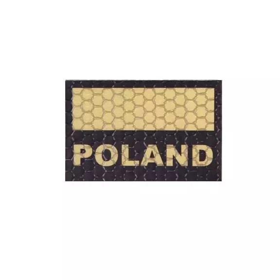 Combat-ID Naszywka z rzepem - Flaga Polska Mała (C3-TAN) - Pustynna