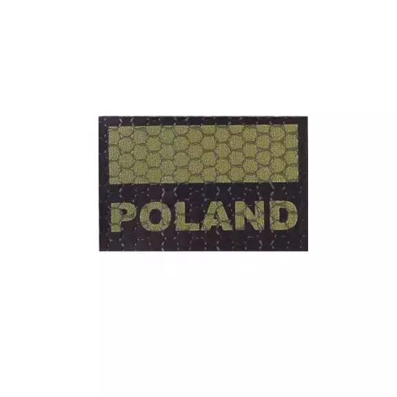 Combat-ID Naszywka z rzepem - Flaga Polska Mała (C3-OD) - Olive Drab