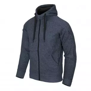 Helikon-Tex® Bluza Covert Tactical Hoodie (FullZip)® - Melange Blue
