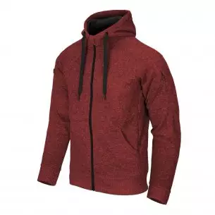 Helikon-Tex® Covert Tactical Hoodie (FullZip)® Jacke - Melange Red