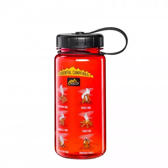 Helikon-Tex Butelka TRITAN™ BOTTLE Wide Mouth Campfires (550 ml) - Czerwony/Czarny