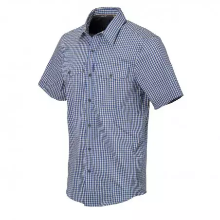 Helikon-Tex Covert Concealed Carry Short Sleeve Hemd - Royal Blue Checkered