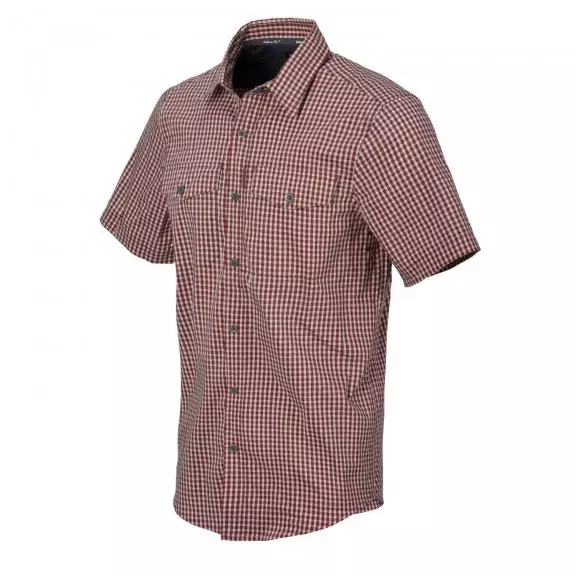 Helikon-Tex Covert Concealed Carry Short Sleeve Shirt - Dirt Red Checkered