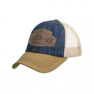 Helikon-Tex® Trucker Logo Cap - Denim - Dark Blue / Khaki C